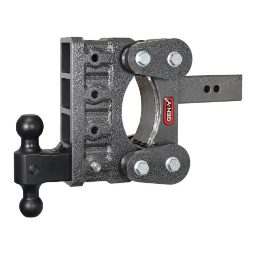 GEN-Y Hitch - GEN-Y Hitch The BOSS (Torsion-Flex) 21K Drop Hitch (2.5″ or 3″ Shank), 2 1/2" Receiver, 6" Drop (4 Adjustable Positions), Includes Dual Ball Mount