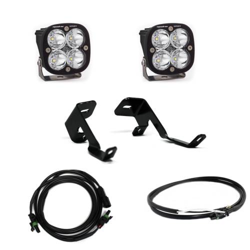 Baja Designs - Baja Designs Squadron Pro A-Pillar Light Kit for Ford (2015-20) F-150 / (2017-20) F-150 Raptor, Spot Light Pattern, Clear Lens