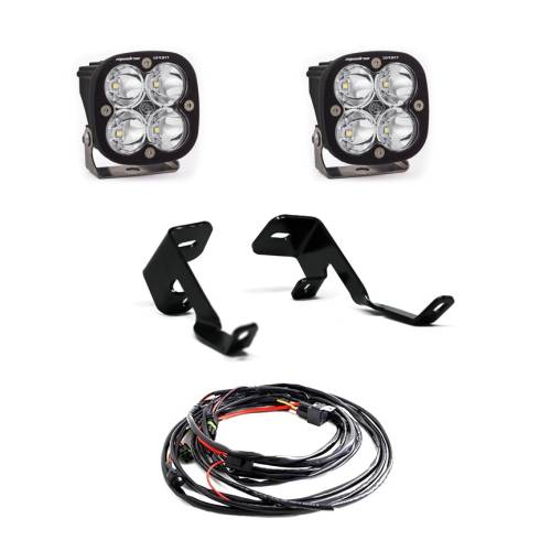 Baja Designs - Baja Designs Squadron Sport A-Pillar Light Kit for Ford (2015-20) F-150 / (2017-20) F-150 Raptor, Spot Light Pattern, Clear Lens, Toggle Wiring