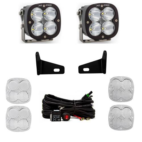 Baja Designs - Baja Designs XL Pro A-Pillar Light Kit for Can-Am (2017-24) Maverick X3, Driving/Combo Light Pattern, Clear Lens