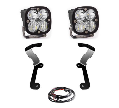 Baja Designs - Baja Designs Squadron Pro A-Pillar Light Kit for GMC (2019-22) Sierra 1500, Driving/Combo Light Pattern, Clear Lens