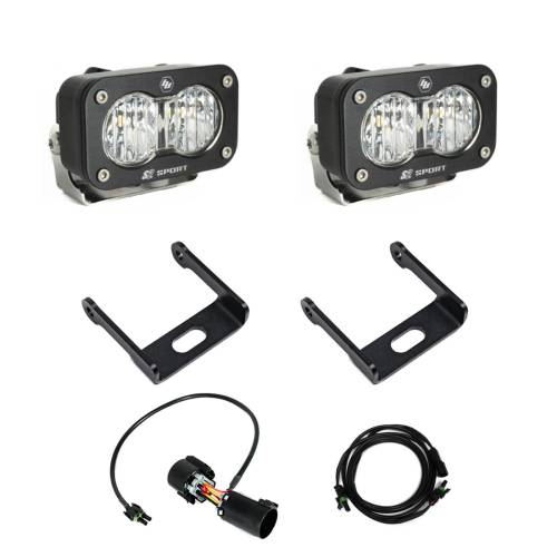 Baja Designs - Baja Designs Reverse Kit w/ Toggle Switch for Toyota (2025) 4Runner, Wide Cornering Light Pattern, Clear Lens, Trailer Hitch Harness Wiring