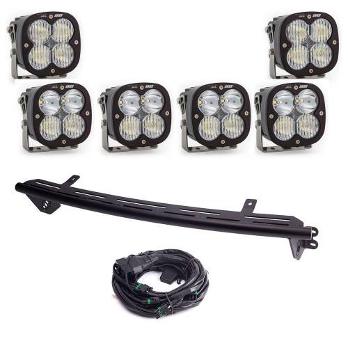 Baja Designs - Baja Designs Bull Bar Light Kit for Ford (2023-25) F-250/350 Super Duty, XL80 Lights, Driving/Combo Light Pattern, Clear Lens, Upfitter Wiring