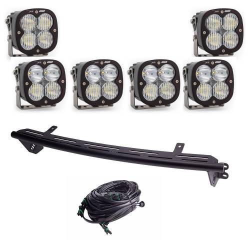 Baja Designs - Baja Designs Bull Bar Light Kit for Ford (2023-25) F-250/350 Super Duty, XL80 Lights, Driving/Combo Light Pattern, Clear Lens, Toggle Wiring