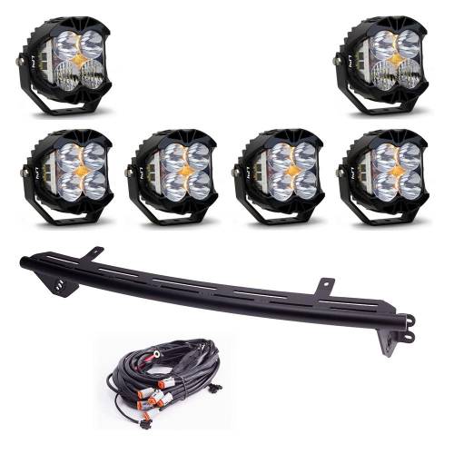 Baja Designs - Baja Designs Bull Bar Light Kit for Ford (2023-25) F-250/350 Super Duty, LP4 Pro Lights, Driving/Combo Light Pattern, Clear Lens, Upfitter Wiring