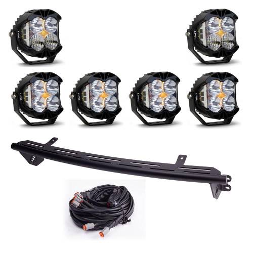 Baja Designs - Baja Designs Bull Bar Light Kit for Ford (2023-25) F-250/350 Super Duty, LP4 Pro Lights, Driving/Combo Light Pattern, Clear Lens, Toggle Wiring