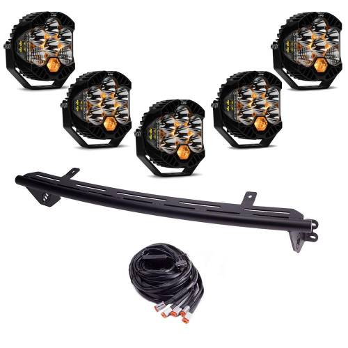 Baja Designs - Baja Designs Bull Bar Light Kit for Ford (2023-25) F-250/350 Super Duty, LP6 Pro Lights, Driving/Combo Light Pattern, Clear Lens, Toggle Wiring