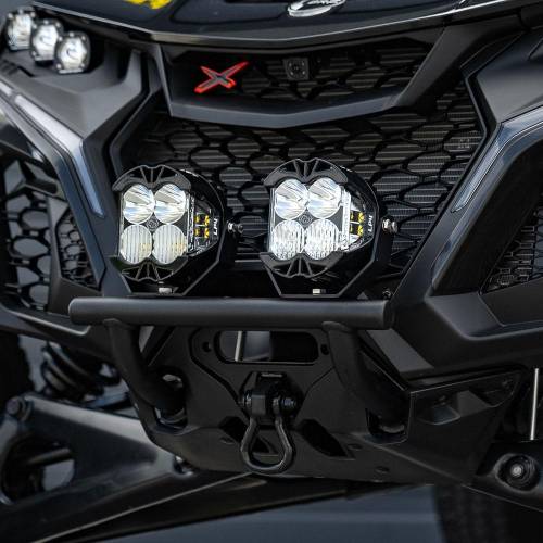 Baja Designs - Baja Designs Push Bar Bumper Light Kits for Can-Am (2024-25) Maverick R, LP4 Lights, Driving/Combo Light Pattern, Clear Lens