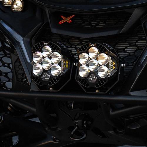 Baja Designs - Baja Designs Pre-Runner Bumper Light Kits for Can-Am (2024-25) Maverick R, LP6 Lights, Driving/Combo Light Pattern, Clear Lens