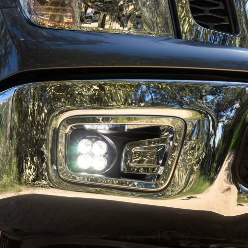 Baja Designs - Baja Designs Squadron-R Sport Fog Pocket Light Kit for Nissan (2016-19) Titan, Wide Cornering Light Pattern, Clear Lens