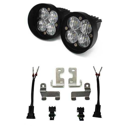 Baja Designs - Baja Designs Squadron-R Sport Fog Pocket Light Kit for Toyota (2016-21) RAV4 / (2014-19) Highlander, Wide Cornering Light Pattern, Clear Lens