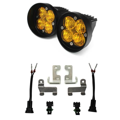 Baja Designs - Baja Designs Squadron-R Sport Fog Pocket Light Kit for Toyota (2016-21) RAV4 / (2014-19) Highlander, Wide Cornering Light Pattern, Baja Amber Lens