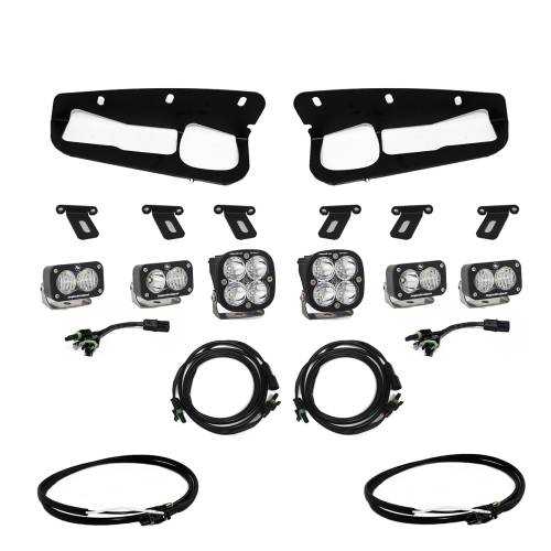Baja Designs - Baja Designs Squadron Sport/S2 Sport Fog Pocket Light Kit for Ford (2021-25) Bronco / (2022-25) Bronco Raptor, Multi-Pattern Light Pattern, Clear Lens, Toggle Wiring