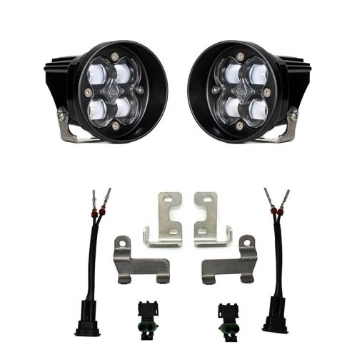 Baja Designs - Baja Designs Squadron-R SAE Fog Pocket Light Kit for Toyota (2016-21) RAV4 / (2014-19) Highlander, SAE Fog Light Pattern, Clear Lens
