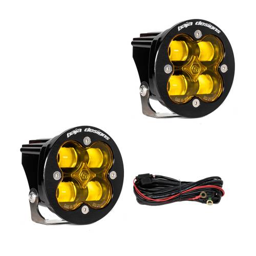 Baja Designs - Baja Designs Squadron-R SAE LED Auxiliary Light Pod Pair, Baja Amber - Universal