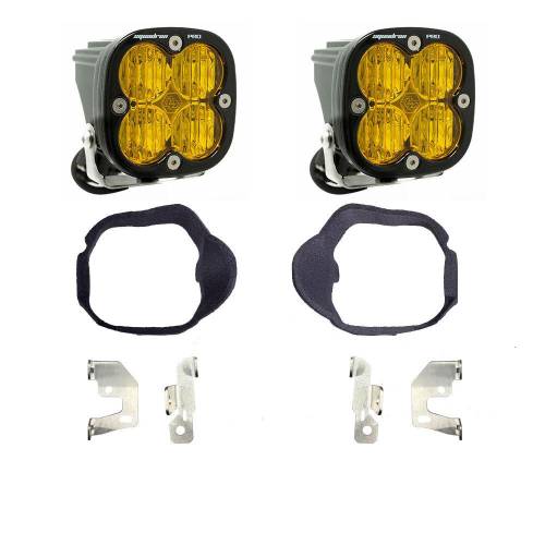 Baja Designs - Baja Designs Squadron Pro Fog Pocket Light Kit for Mercedes (2014-18) Sprinter Van, Wide Cornering Light Pattern, Baja Amber Lens
