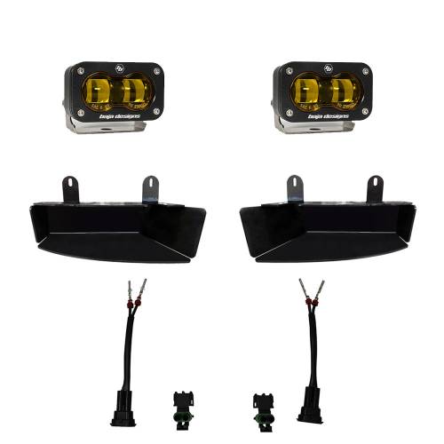 Baja Designs - Baja Designs S2 SAE Fog Pocket Light Kit for RAM (2019-25) 2500/3500, Baja Amber Lens