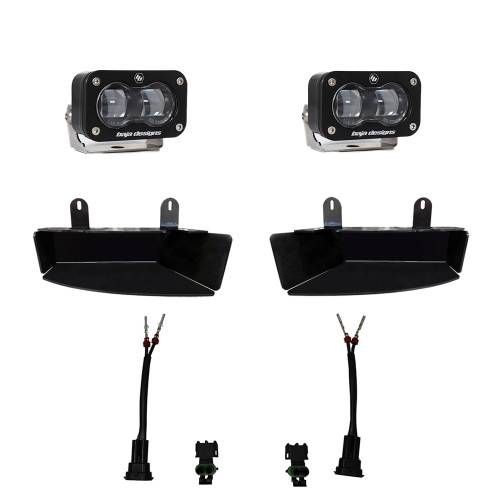 Baja Designs - Baja Designs S2 SAE Fog Pocket Light Kit for RAM (2019-25) 2500/3500, Clear Lens