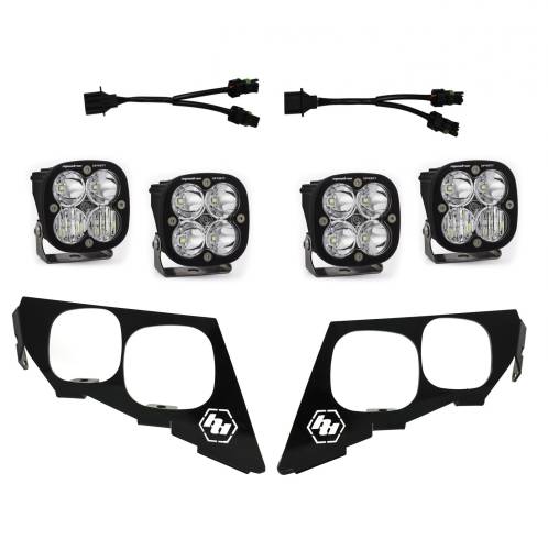 Baja Designs - Baja Designs Squadron Sport Headlight Kit for Arctic Cat (2020-21) Wildcat XX / Textron (2018-19) Wildcat XX, Mult-Pattern Light Pattern, Clear Lens