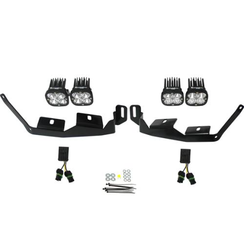 Baja Designs - Baja Designs Squadron Sport Headlight Kit for Polaris (2018-21) RZR RS1 / (2014-22) RZR XP 1000 / (2018-21) RZR XP Turbo-S, Multi Pattern Light Pattern, Clear Lens