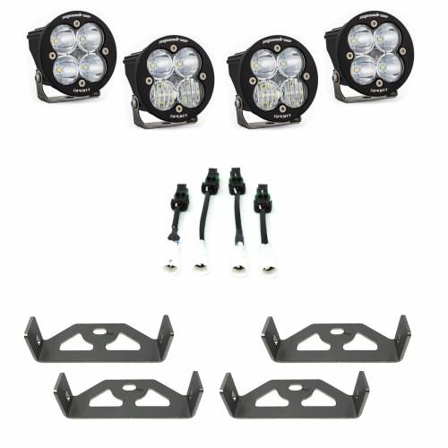 Baja Designs - Baja Designs Squadron-R Sport Headlight Kit for Yamaha (2016-25) YXZ, Multi Pattern Light Pattern, Clear Lens