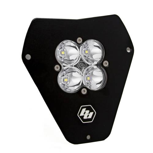 Baja Designs - Baja Designs Squadron Sport (D/C) Headlight Kit for KTM (2011-13), Spot Light Pattern, Clear Lens