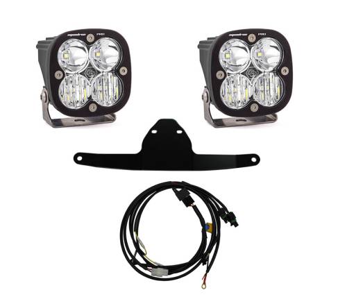 Baja Designs - Baja Designs Squadron Pro Frame Mount Light Kit for Honda (2016-20) Africa Twin, Driving/Combo Light Pattern, Clear Lens
