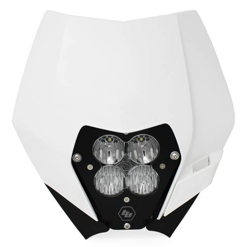 Baja Designs - Baja Designs XL Pro (A/C) Headlight Kit w/ Shell for KTM (2008-13), Driving/Combo Light Pattern, Clear Lens