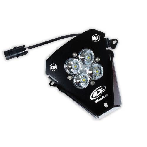 Baja Designs - Baja Designs Squadron Sport Headlight Kit (A/C) Beta (2020-24) RR 2-Stroke 125RR/200RR/250RR/300RR/RX (Spot Light Pattern, Clear Lens)