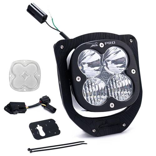 Baja Designs - Baja Designs XL Pro (D/C) Headlight Kit w/ Dimmer for Husqvarna (2024-25) FE FE350W; FE 501W; FE 450; TE 150; TE 250; TE 300, Driving/Combo Light Pattern, Clear Lens