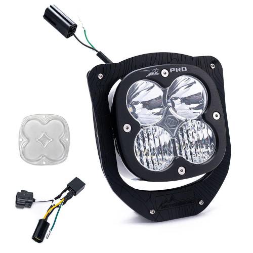 Baja Designs - Baja Designs XL Pro (D/C) Headlight Kit w/ Hi-Low Harness for Husqvarna (2024-25) FE 350S; FE 501S, Driving/Combo Light Pattern, Clear Lens