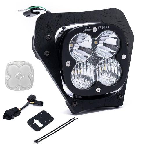Baja Designs - Baja Designs XL Pro (D/C) Headlight Kit /w Dimmer for KTM (2024-25) 350 450 XCF-W; 350 XW-F; 500 XW-F; 150 XC-W; 250 XC-W; 300 XC-W, Driving/Combo Light Pattern, Clear Lens