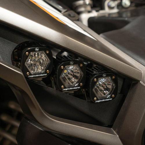 Baja Designs - Baja Designs S1 LED Headlight Kit for Kawasaki (2023-24) Teryx KRX 1000, Multi-Pattern Light Pattern, Clear Lens