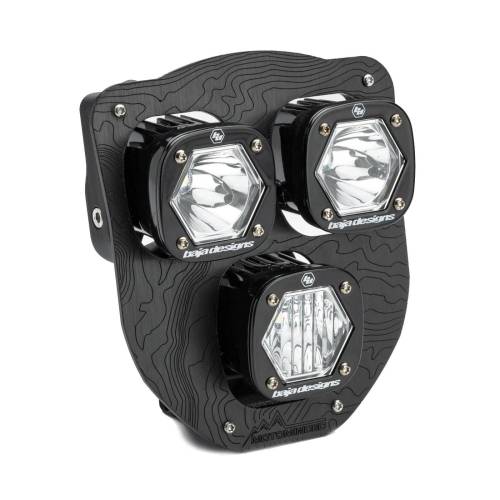 Baja Designs - Baja Designs Triple S1 Hydra (D/C) LED Headlight Kit for Husqvarna (2024-25) FE, TE