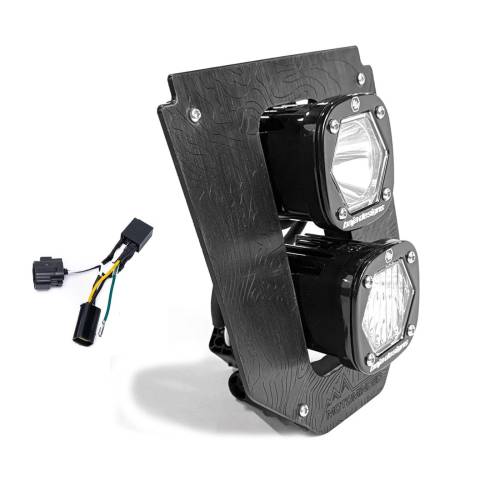 Baja Designs - Baja Designs Dual S1 Gemini (D/C) LED Headlight Kit for Husqvarna (2024-25) FE-S, w/ Hi-Low Harness