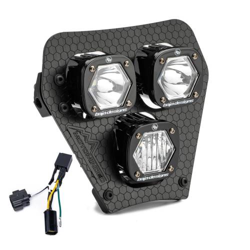 Baja Designs - Baja Designs Triple S1 Hydra (D/C) LED Headlight Kit for KTM (2024-25) EXC-F, w/ Hi-Low Harness