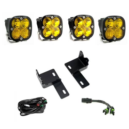 Baja Designs - Baja Designs Squadron Sport Behind-the-Grille Kit for Toyota (2025) 4Runner, Non-TRD Pro/Trailhunter, Multi Pattern Light Pattern, Baja Amber Lens