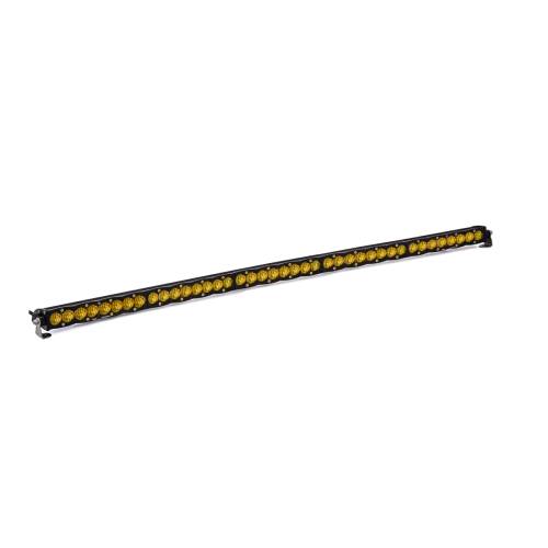 Baja Designs - Baja Designs S8 Straight LED Light Bar - Universal (50 Inch, Wide Cornering Light Pattern, Baja Amber Lens)