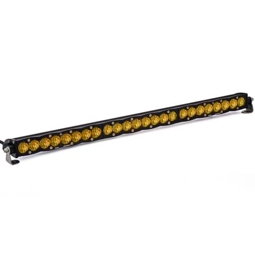Baja Designs - Baja Designs S8 Straight LED Light Bar - Universal (30 Inch, Wide Cornering Light Pattern, Baja Amber Lens)