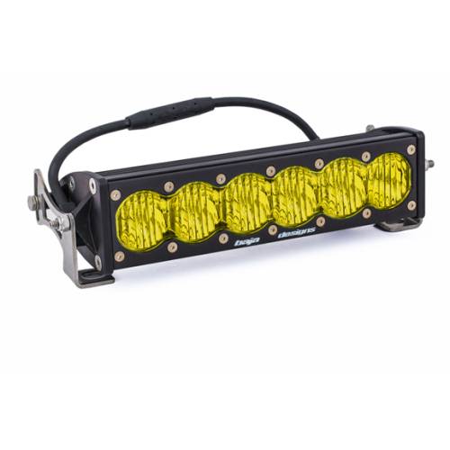 Baja Designs - Baja Designs 10 Inch OnX6+ Straight LED Light Bar - Universal, Wide Cornering Light Pattern, Baja Amber Lens