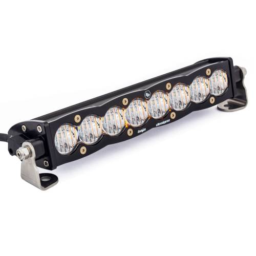 Baja Designs - Baja Designs S8 Straight LED Light Bar - Universal (10 Inch, Wide Cornering Light Pattern, Clear Lens)