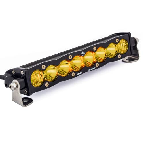 Baja Designs - Baja Designs S8 Straight LED Light Bar - Universal (10 Inch, Driving/Combo Light Pattern, Baja Amber Lens)
