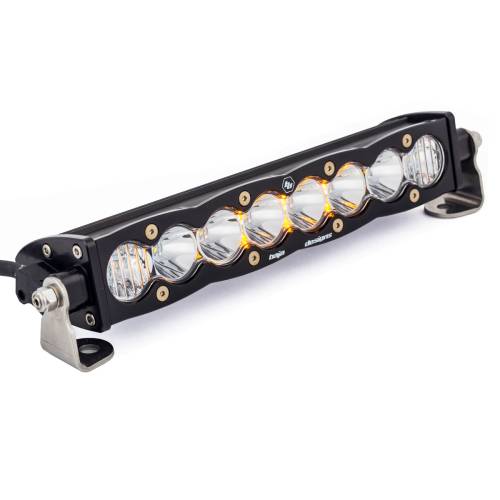 Baja Designs - Baja Designs S8 Straight LED Light Bar - Universal (10 Inch, Driving/Combo Light Pattern, Clear Lens)