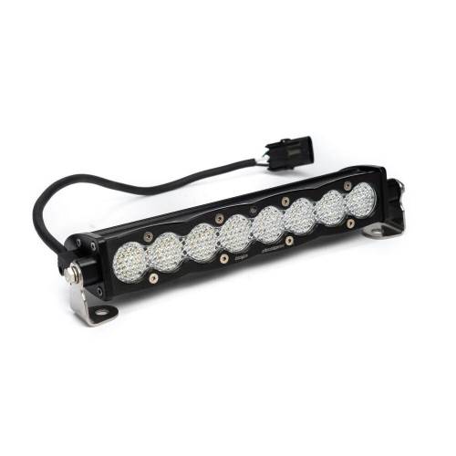 Baja Designs - Baja Designs S8 Straight LED Light Bar - Universal (10 Inch, Work/Scene Light Pattern, Clear Lens)