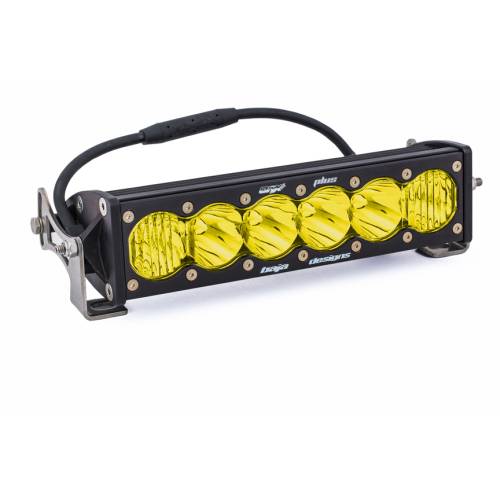 Baja Designs - Baja Designs 10 Inch OnX6+ Straight LED Light Bar - Universal, Driving/Combo Light Pattern, Baja Amber Lens