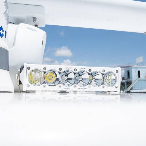 Baja Designs - Baja Designs OnX6+ White Straight LED Light Bar - Universal (10 Inch, Driving/Combo Light Pattern, Clear Lens)