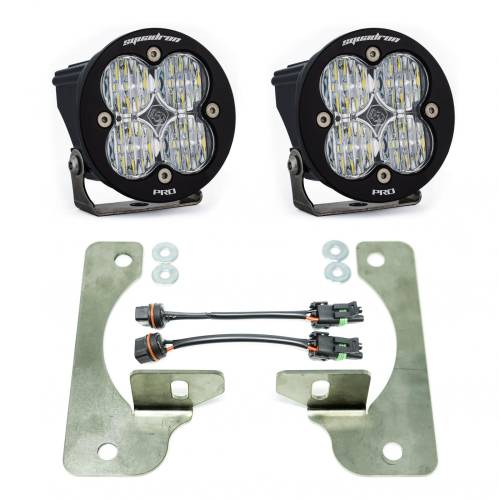 Baja Designs - Baja Designs Squadron-R Pro Fog Pocket Light Kit for Jeep (2020-25) Gladiator / (2018-25) Wrangler JL, w/ OE Rubicon Bumper
