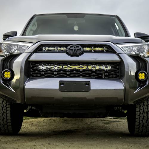 Baja Designs - Baja Designs S8 Dual 10 Inch Grille Upper Light Kit for Toyota (2014-18) 4Runner, Spot Light Pattern, Clear Lens