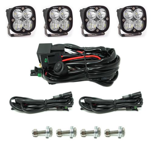 Baja Designs - Baja Designs Squadron Pro Grille Light Kit for Ford (2019-23) Ranger, Driving/Combo Light Pattern, Clear Lens