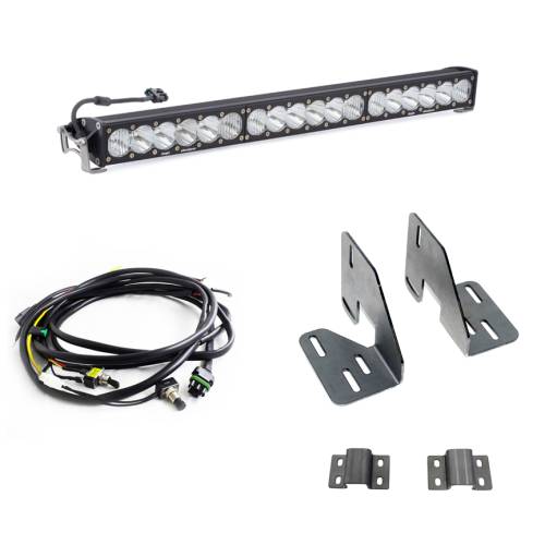 Baja Designs - Baja Designs OnX6+ 30 Inch Grille Light Bar Kit for GMC (2018-19) Sierra 2500HD/3500HD, Driving/Combo Light Pattern, Clear Lens